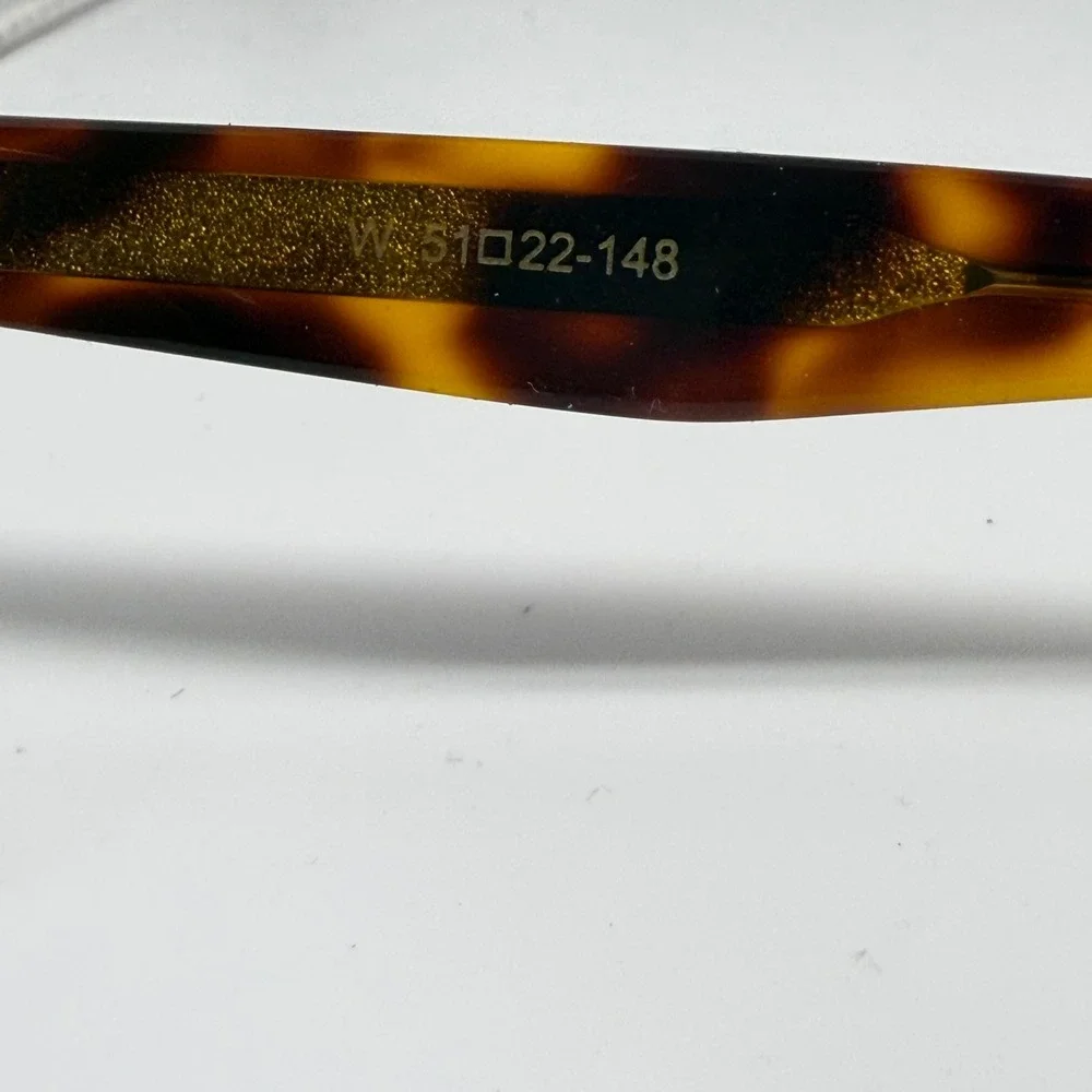 WMP Dash Sunglasses Tortoise Shell Blue Gradient Lens Square Frame 51-22-148